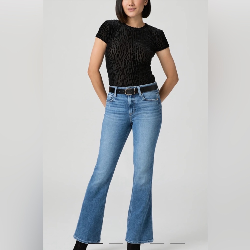 PAIGE Blue Boot Cut Jeans